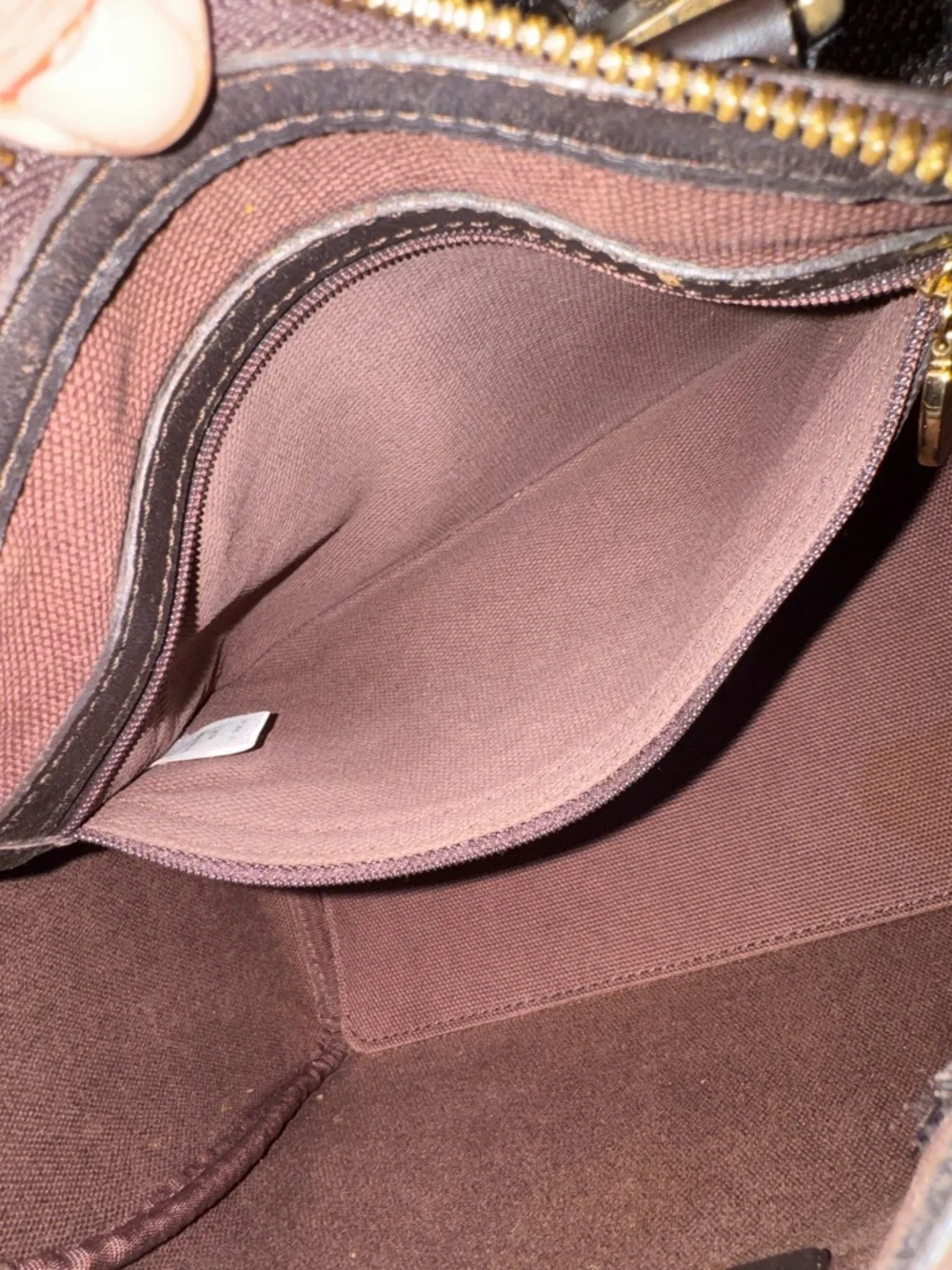 MCM Cognac Visetos Brown Boston with Black Handles and Gold Hardware - Picture 11 of 12